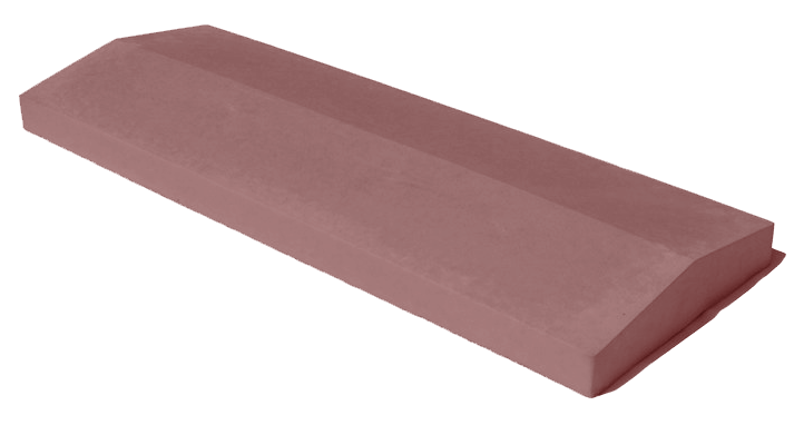 Козырек двухскатный, красный, 500x180
