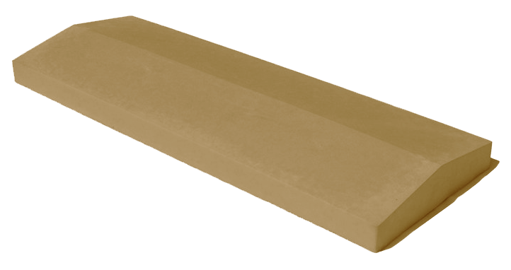 Козырек двухскатный, желтый, 500x180